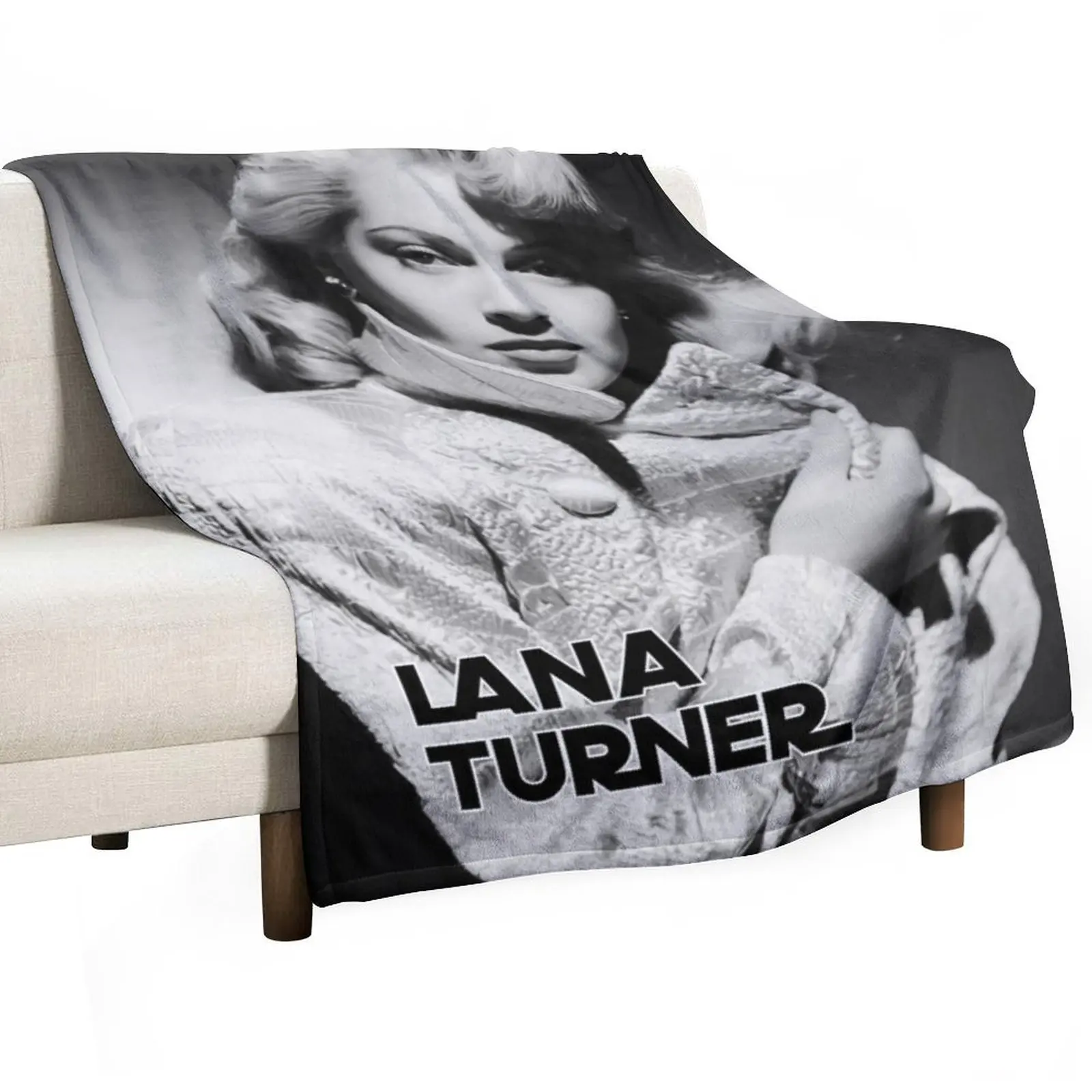 American actress - Lana Turner Throw Blanket Luxury Designer Plush Vintage Furrys manga Flannel Blankets