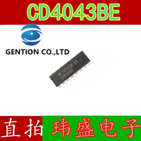 

10PCS CD4043 CD4043BE DIP-16 four nand gate CMOS IC chips in stock 100% new and original