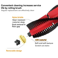 N11R 16PCS Brush Filter And Mop Cloth For Xiaomi Mijia 1S For Roborock S50 S55 T6 T7 Vacuum Cleaner Replacement Parts