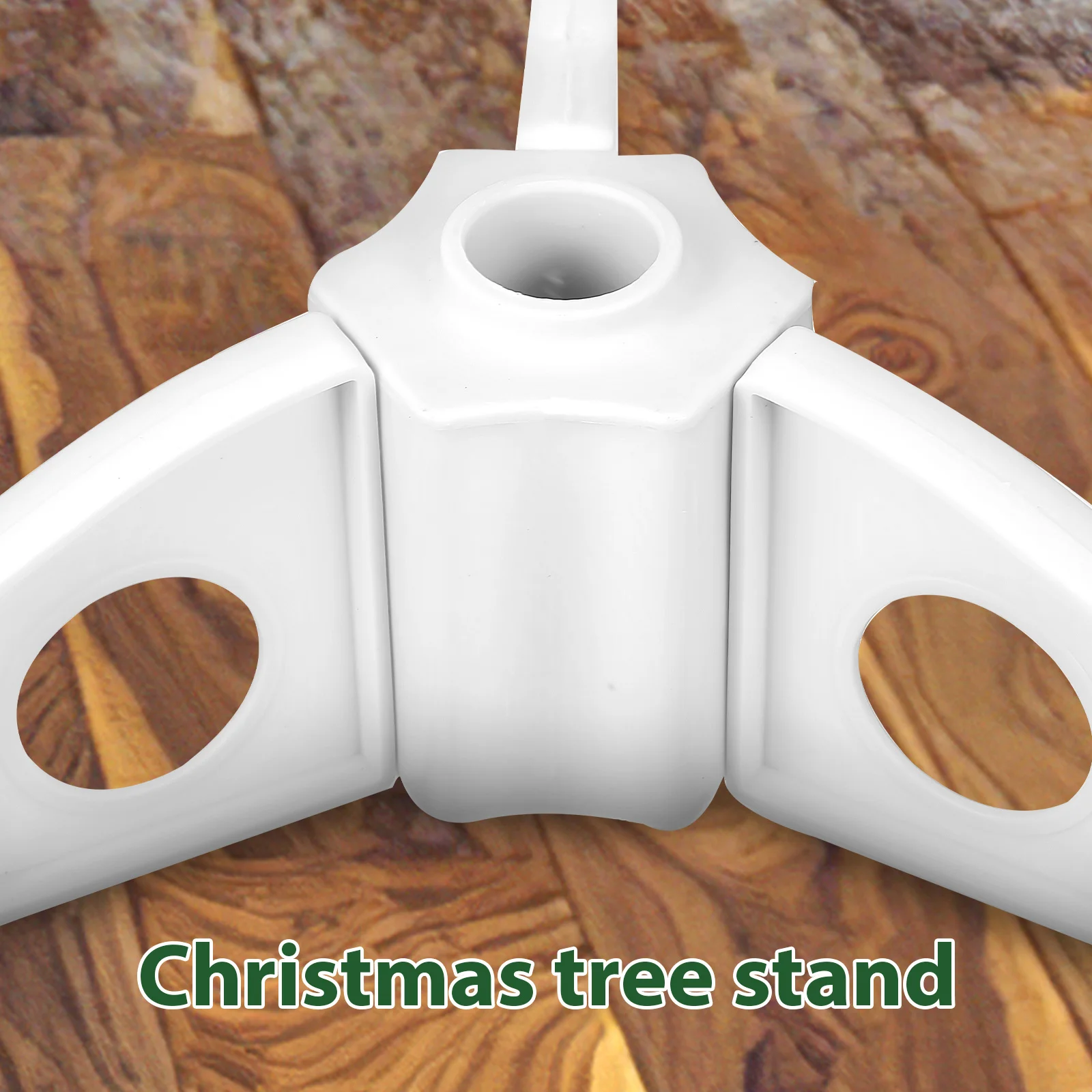 

Christmas Tree Stand White Simple Assembly Plastic Base for Artificial Christmas Tree Stable Triangular Structure Home Xmas