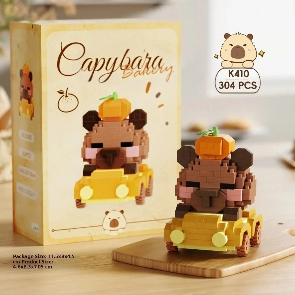 

Mini Capybara Building Block Dog Styling Plastic Puzzle Building Blocks Cute Animals Cartoon Design Micro Capybara Figurines