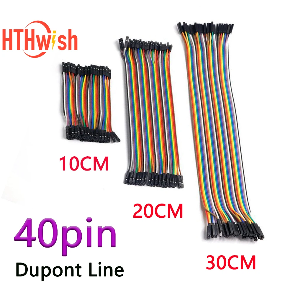 40PIN Dupont Line Male To Male Female To Female Male To FeMale Jumper Wire Cable 10cm 20cm 30cm for Arduino DIY KIT