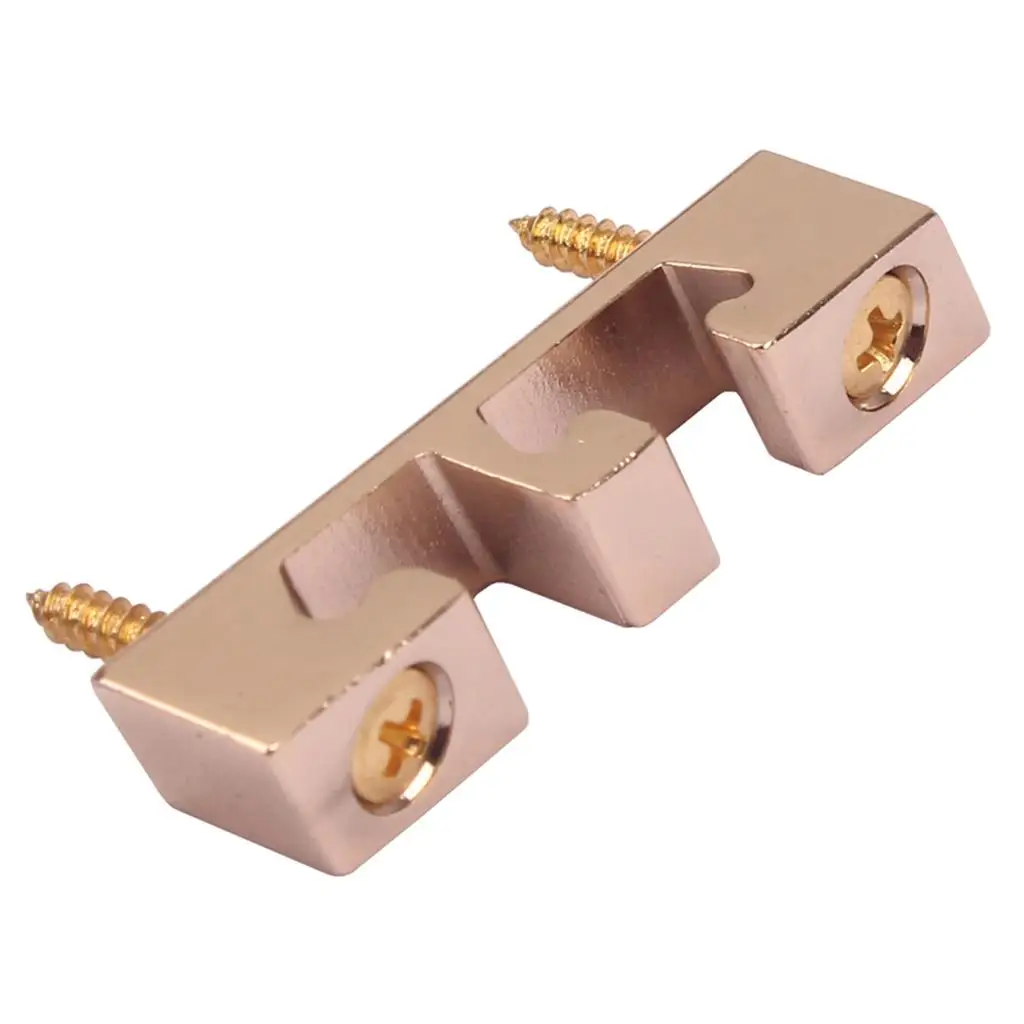 Universal 3 String Guitar Roller String Guide Retainer Part Zinc Alloy Accessory for Box Bass Guitar