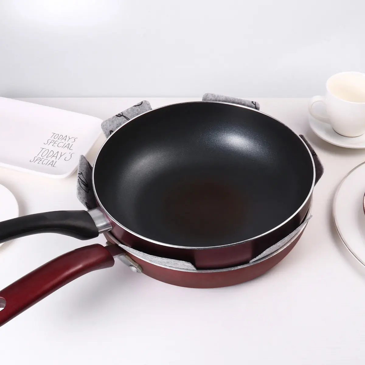 Non-stick Cooking Separator Cookware Padding Pan Protector Frying Protectors Pot