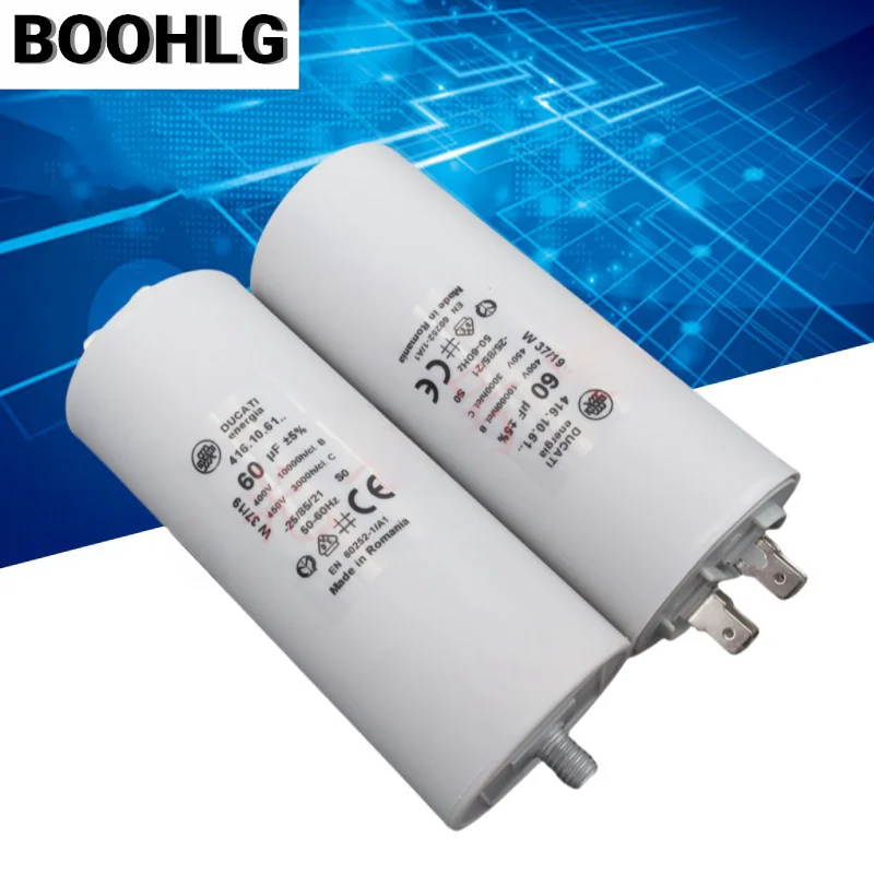 

1PCS 60uF 450VAC DUCATI motor running starting capacitor 416.10.61