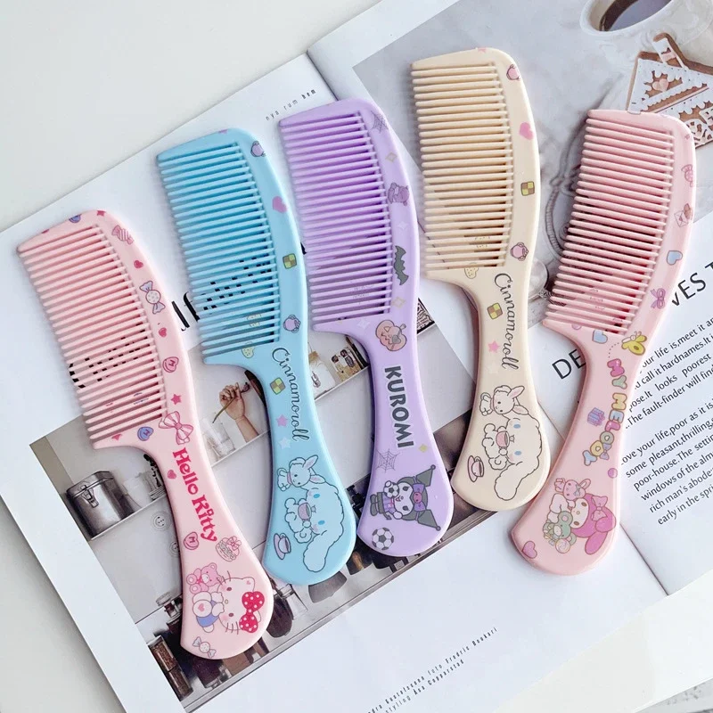 

Sanrio Hello Kitty Comb Cute Cartoon My Melody Cinnamoroll Kuromi Student Comb Kawaii Fashion Charm Women Girls Holiday Gifts