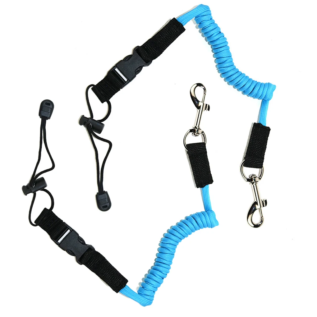 2 조각 카약 패들 가죽 끈 낚시 보트 스트랩 로프 훈련 장비 레드