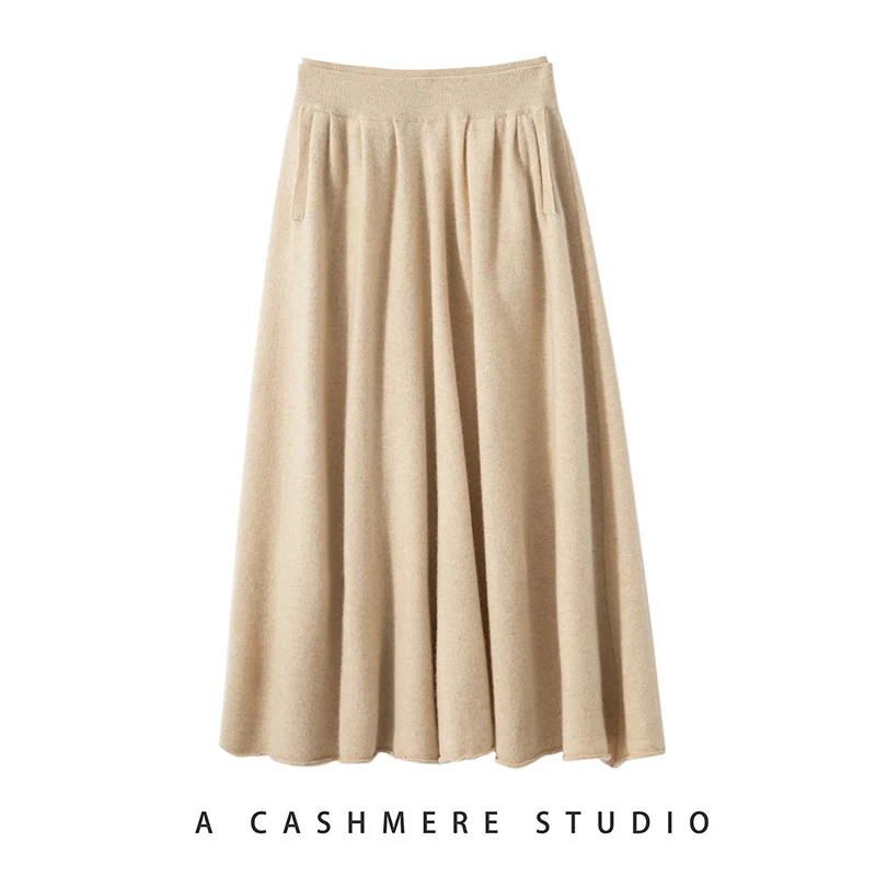 Vrouwen 100% Kasjmier Trui Vest Rok Pak Casual Losse Kasjmier Truien Herfst Winter Dikke Kantoor Dame Trui Rok Set