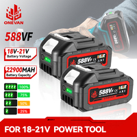ONEVAN 22900mAh Rechargeable Lithium Ion Battery For 21V Electric Wrench Chainsaw Drill Power Tools 18V Battery