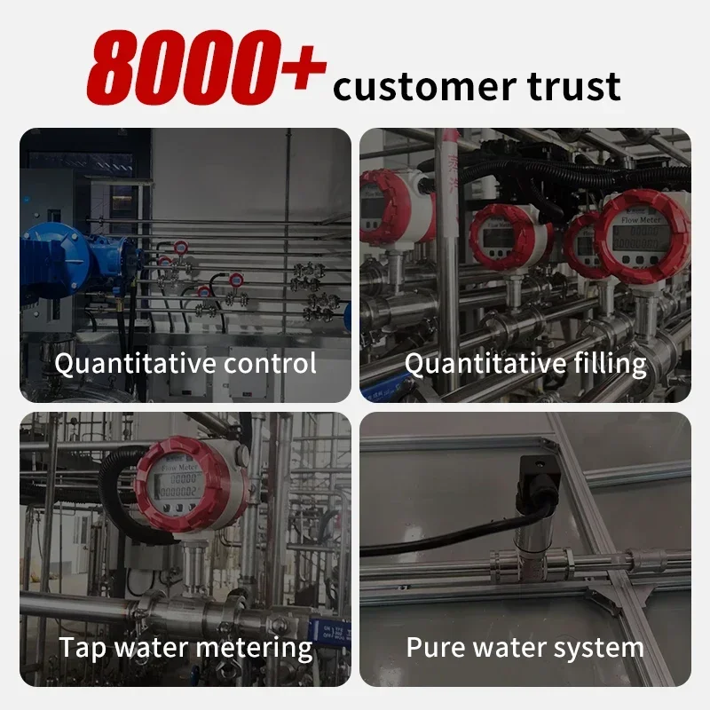 Water Flow Sensor 4 Flow Meter Fuel Flow Gauge Marine Fuel Consumption Meter