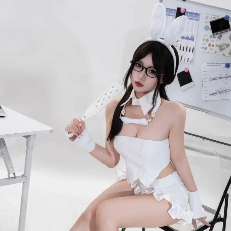 Neue Mode Frauen Sexy Zwei Stücke Roleplay Bunny Girl Dessous Kleid Dame Halloween Party Cosplay Cosplay Kostüme