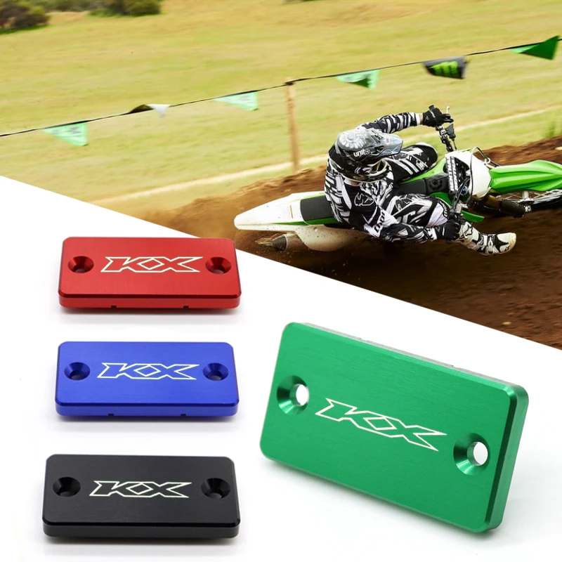 KLX 300R accesorios de motocicleta tapa de depósito cubierta de aceite de líquido de frenos delantero de Motor para KAWASAKI KX 65 80 85 100 125 250 450F 500