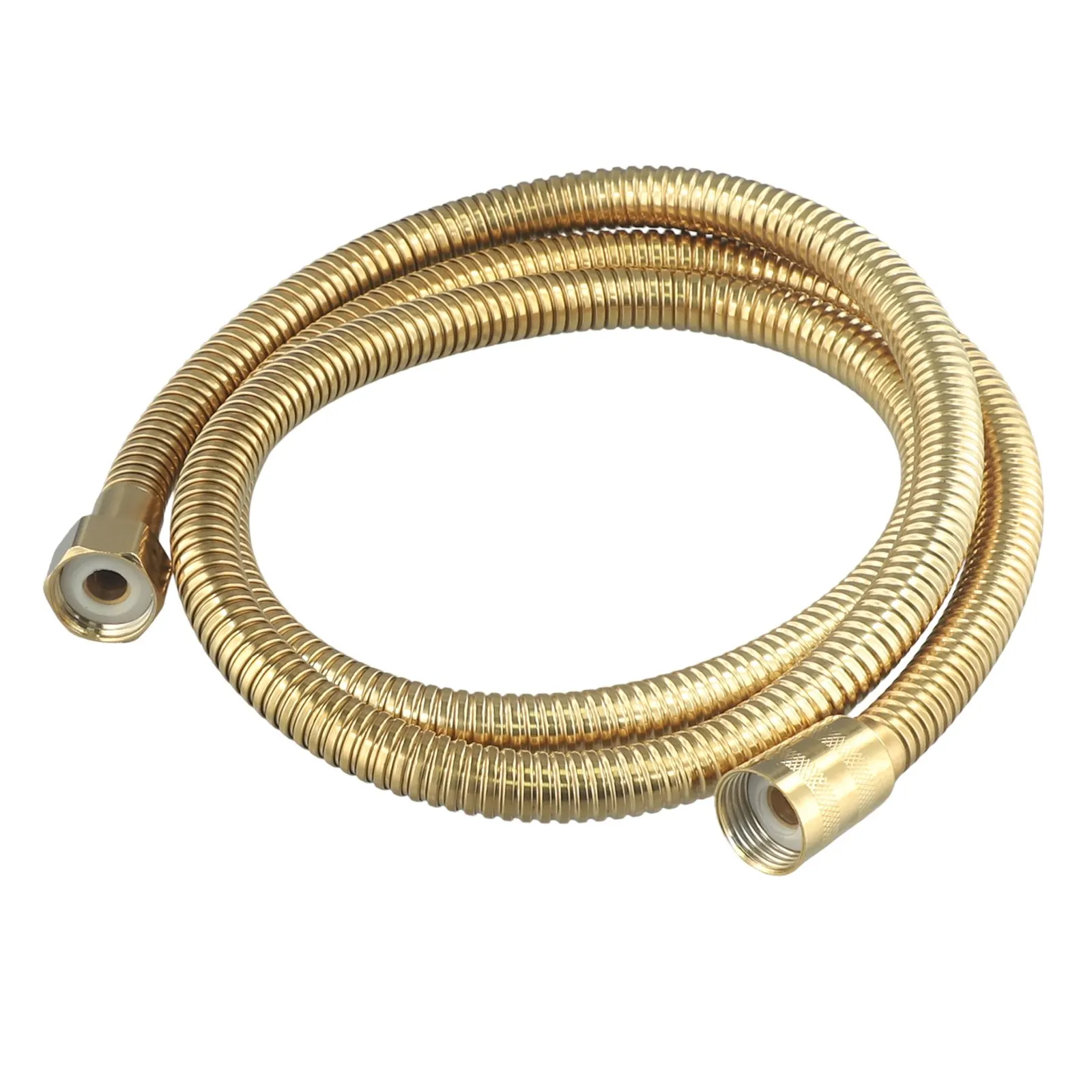 150cm G1/2 Shower Hose For Handheld Shower Head Shower Hose Gold Flexible Replacement Flexible Stainless Steel Hose Anti-twist