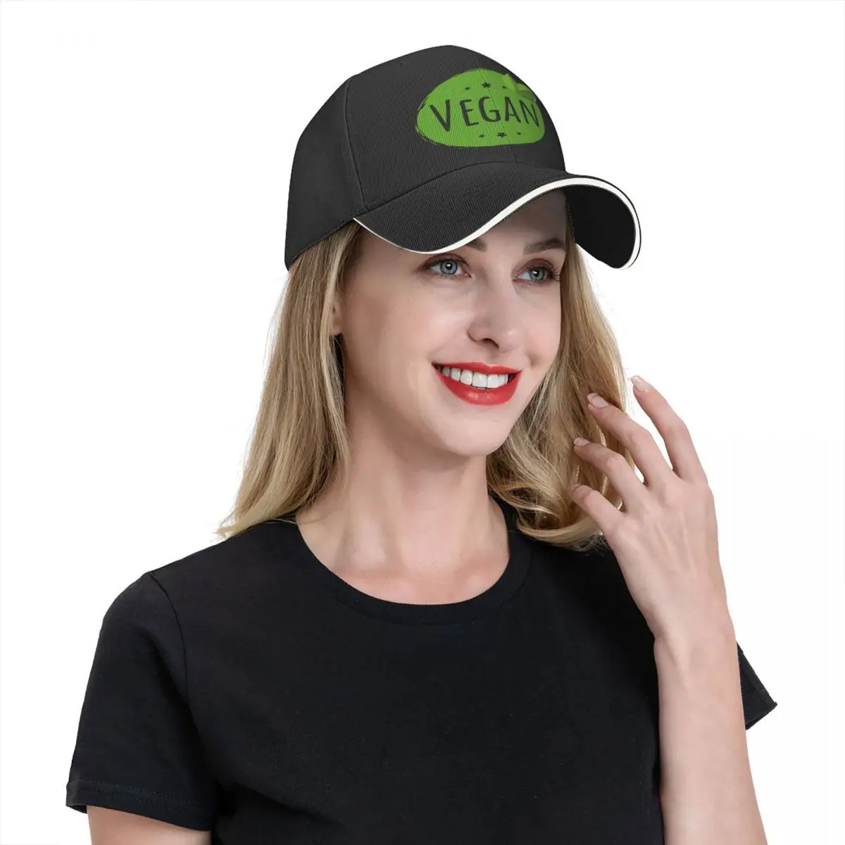 Vegan Logo 3615 Man Hat Golf Hat Men's Hats Cap Man Summer Baseball Cap Man Man Hat Baseball Cap