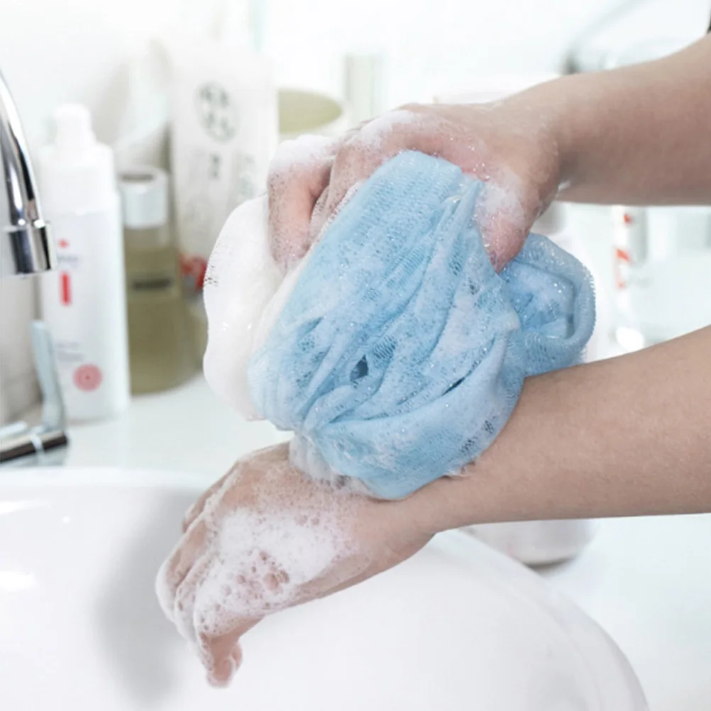 

Bath Glove Set Cloud Bathing Tools Exfoliating Gloves Sponge Body Scrubber Puff Strip Shower Spa Bath Products