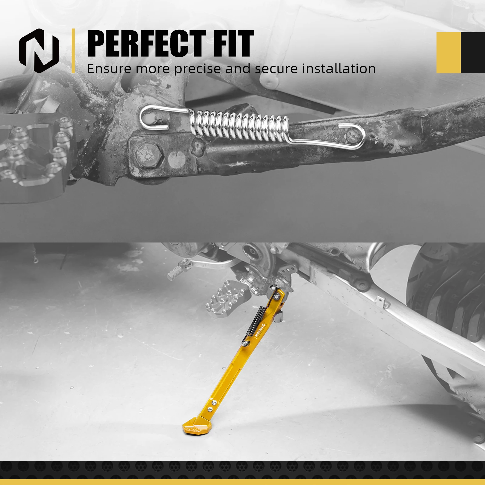 NICECNC Verstellbarer Ständer und Seitenständerfedern-Set für Suzuki DRZ400SM DRZ400S DRZ400E DRZ400 DRZ400 DRZ400 E S SM 2000–2024 2023 – Detail 11