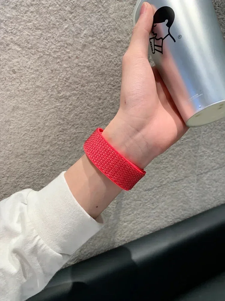 سوار نايلون حلقي لساعة Amazfit ، Bip وحزام الساعة ، 20 ، 22 ، GTS 4-3-2-mini ، GTR 42 ، 47