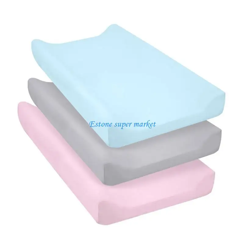 090B 3PCS Breathable Changing Pad Cover Reusable Diaper Changer Pad Sleeve Fitted Sheets Baby Nappy Changing Table Case