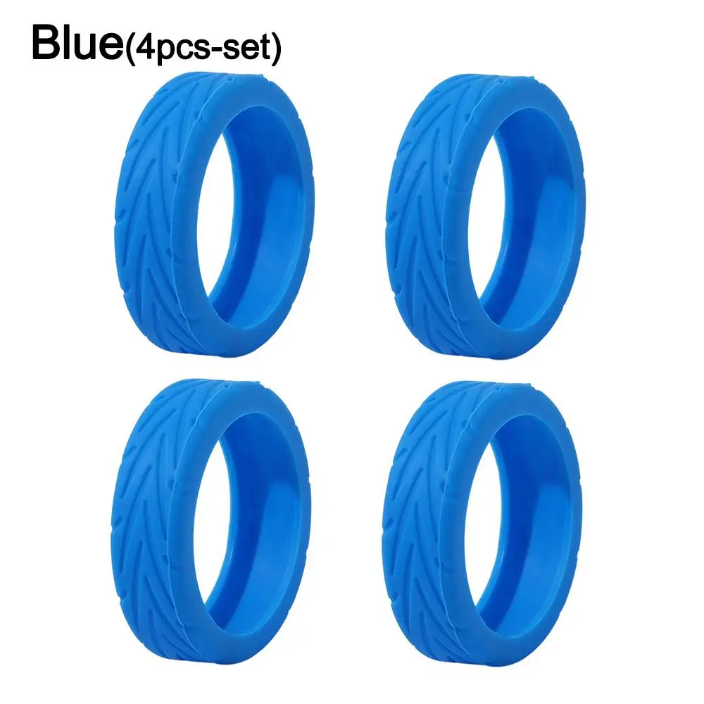 4/8 قطعة/المجموعة سيليكون السفر الأمتعة المذرة الأحذية حقيبة أجزاء المحاور مع الصوت الصامت الأمتعة عجلة يغطي تقليل عجلة ارتداء #4