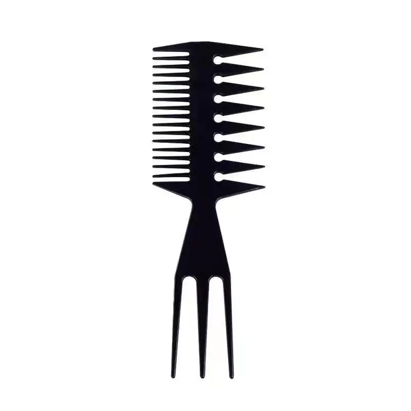 3Pcs Men Volumizing Hair Styling Comb Set Wide Tooth Hair Pick Texture Comb for Curly Hair Salon Home Use