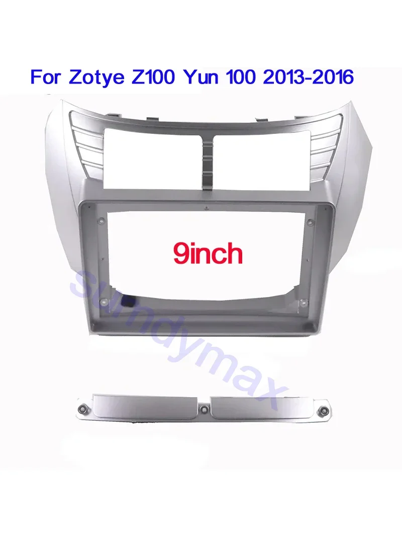 9 Inch Car Radio Fascia Frame 2DIN Install Panel Dashboard For Zotye Z100 Yun 100 2013-2016 car radio panel