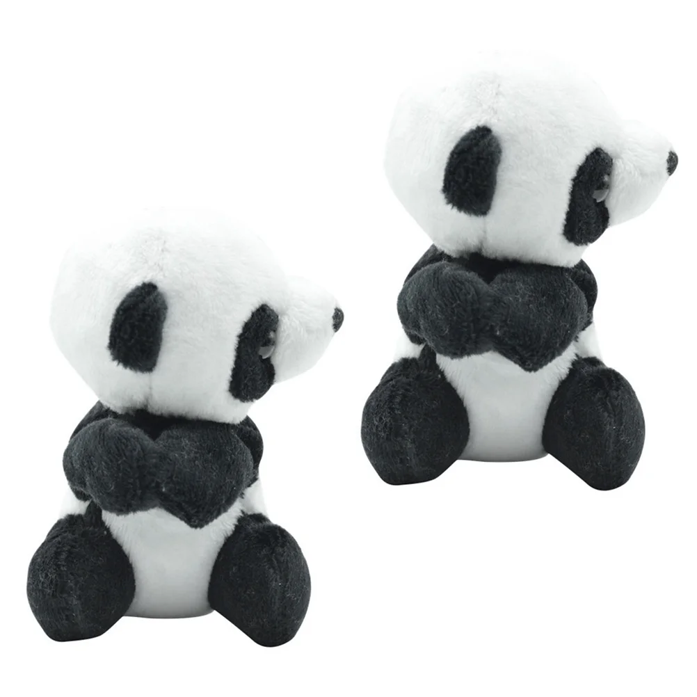 2 Pcs Photo Folder Photocard Holder Stuffed Sloth Plush Toy Childrens Toys Clip on Panda