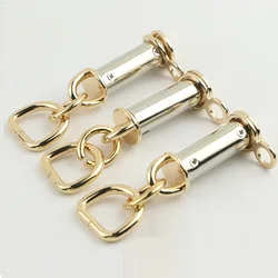 (6 PCS/lot) Metal Plating Processing Leather Handbag Aglet Link Buckle Decorative Accessories