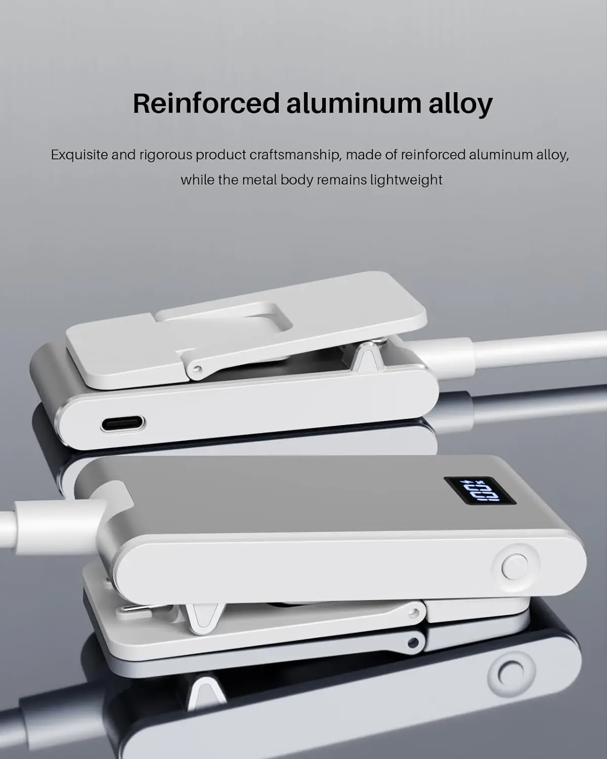 Aluminum Rechargeable Reading Light 3 colors 3 brightness Clip On Mini Book Light Small Read Night Lamp Study Reading Book Lamp