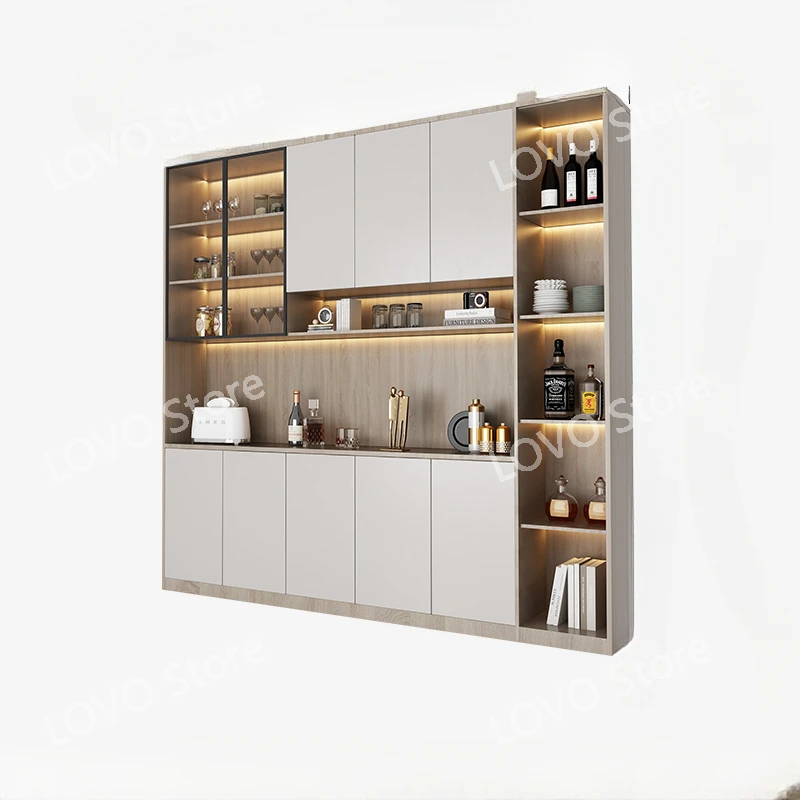 Sideboard Cabinet Wine  Integrated Wall Modern Minimalist Tea Storage 