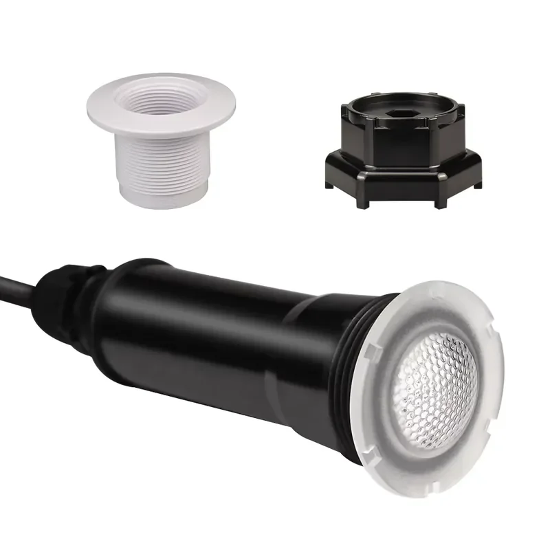 12W RGB LED Spa Bulb AC12V DC12V Nicheless Recessed Fitting Replacement Underwater Tub Lamp Swimming Pool Light D55mm White