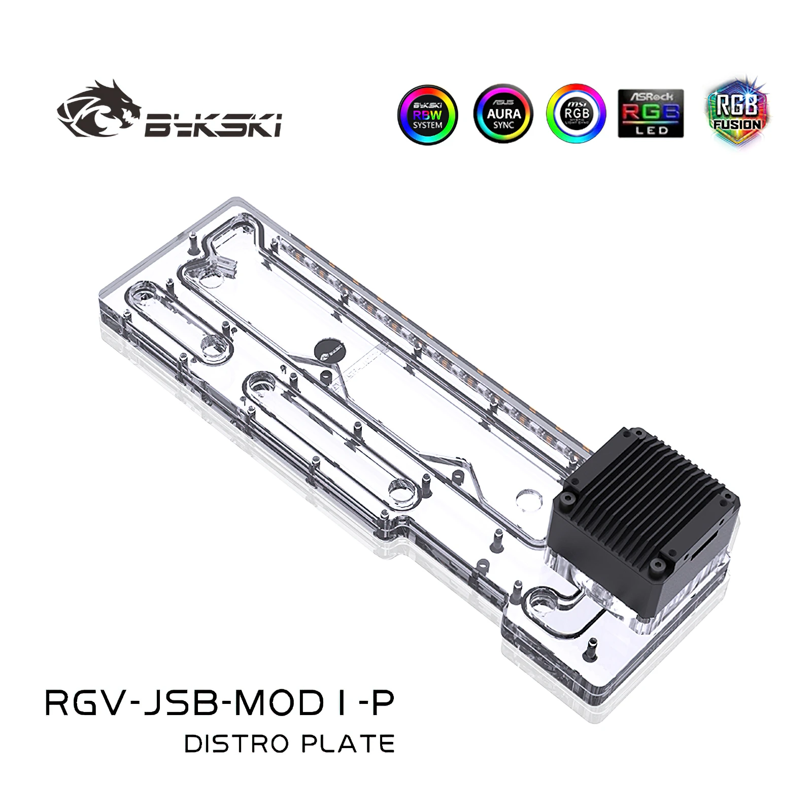 Bykski RGB Water Cooling Distro Plate Reservoir for JONSBO MOD1 Chassis RGV-JSB-MOD1-P