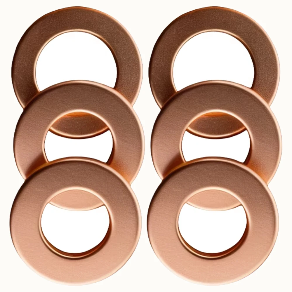 M5M6M8M10M12M14M16M18M20M24M27M34 Лодочная плоская твердая медная шайба, уплотнительное уплотнительное кольцо, прокладки, прокладки, DIN7603