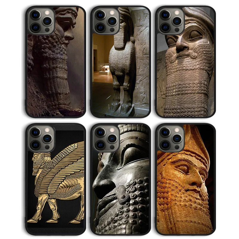 Lamassu Assyrian Mesopotamian Phone Case Back Cover for iPhone 16 15 SE2020 14 13 11 12 Pro Max mini XS XR PlusS Shell Coque