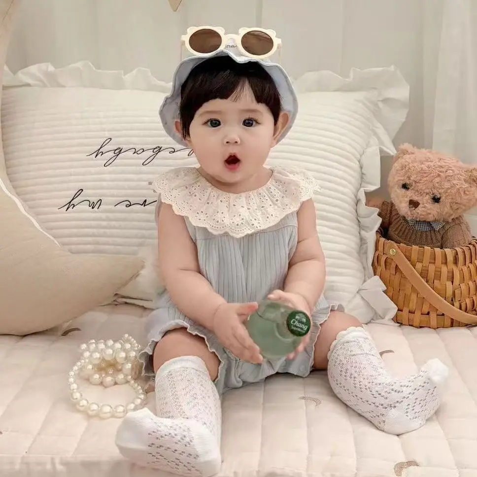 

2026 Summer New Baby Clothes for Girls' Baby Bags Climbing Clothes Comfortable and Cute Kids Rompers
