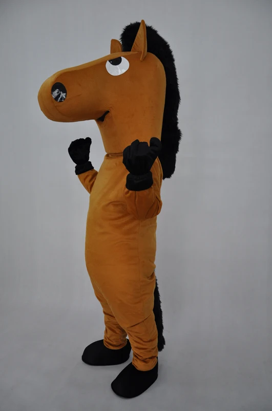 New Adult Character Brown Horse Mascot Costume Halloween Christmas Dress Full Body Props Outfit Mascot Costume