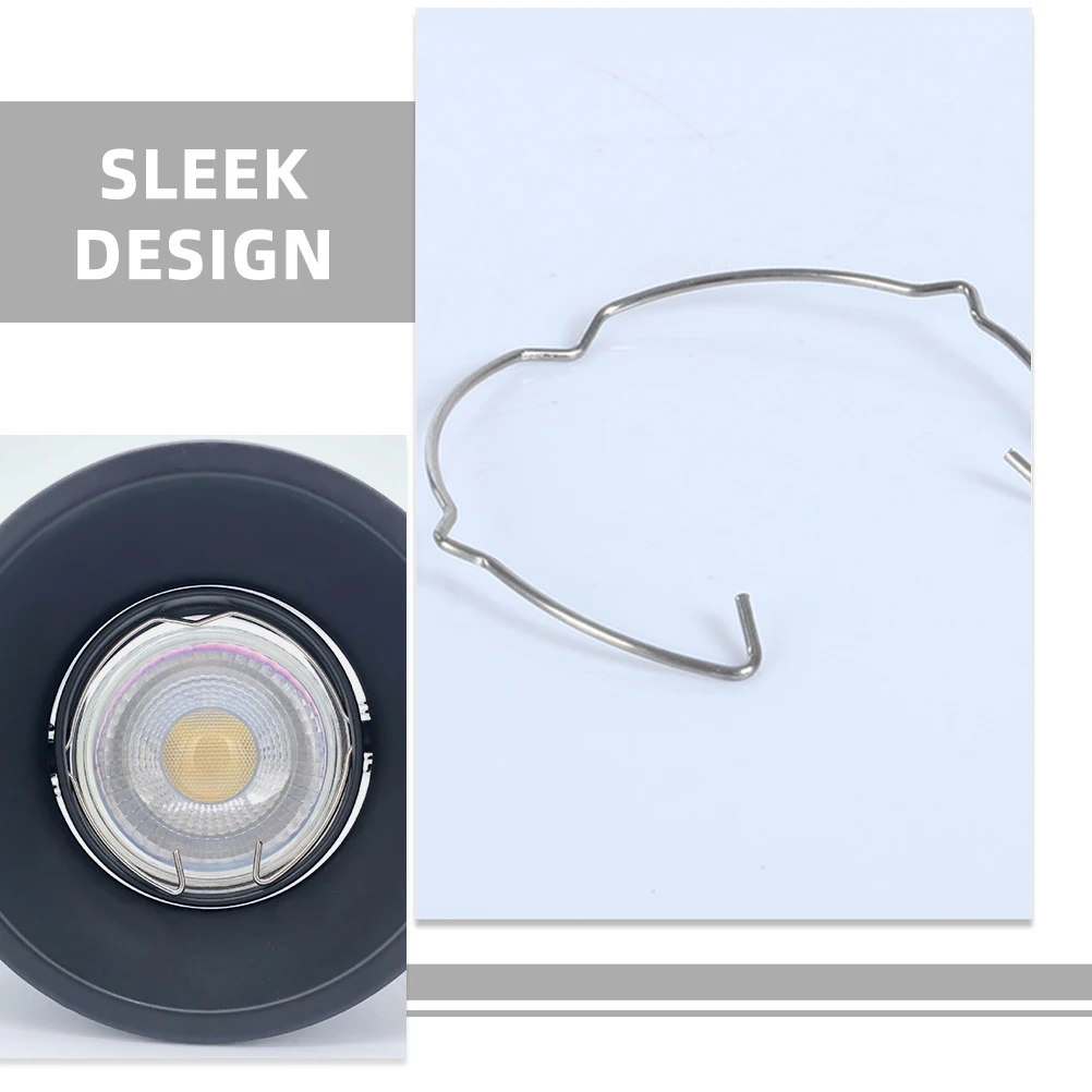 

10Pcs Downlight Accessories Spotlight Retaining Clip Lamp Fixing Fixture for Recessed Lighting Iron Material Secure Hold Easy