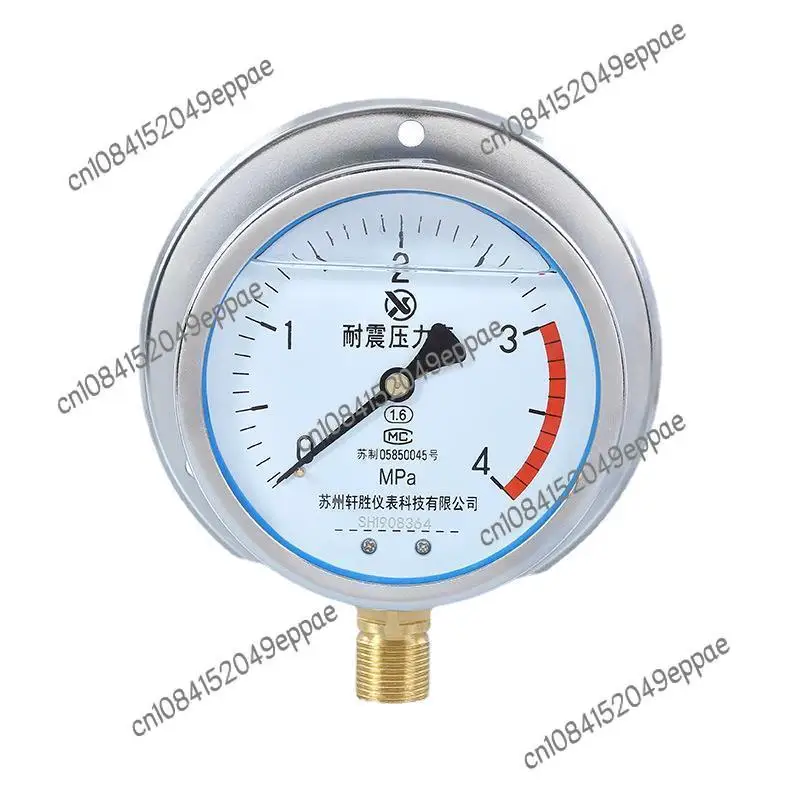 Yn100t 4mpa Marine-Type Shock-Resistant Pressure Gauge