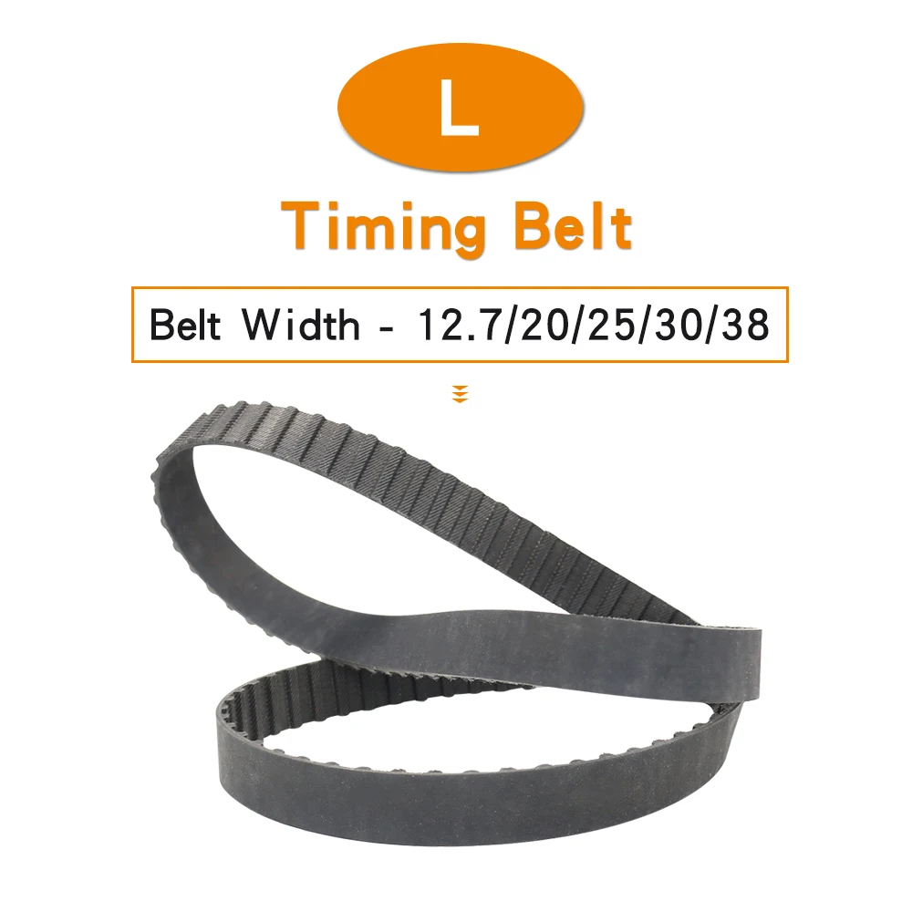 

L Synchronous Belt 581L/585L/600L/605L/615L/619L/630L/640L/660L/675L Closed Loop Rubber Toothed Belt Width 12.7/20/25/30/38 mm