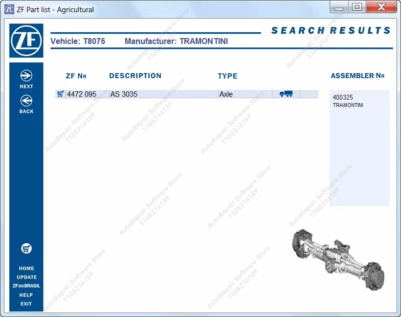 2025.09 ZF Spare Parts Catalog Agricultural EPC Car Repair Tool Diagnostic Tools