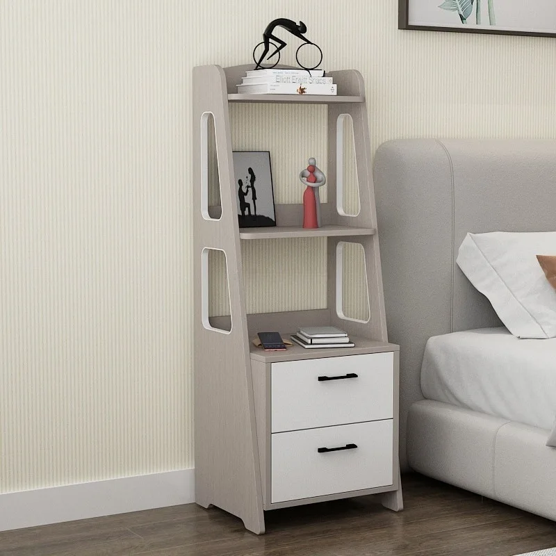 

Modern simple and high-value solid wood cabinet, household bedside small locker, bedside shelf, bedroom ultra-narrow cabinet