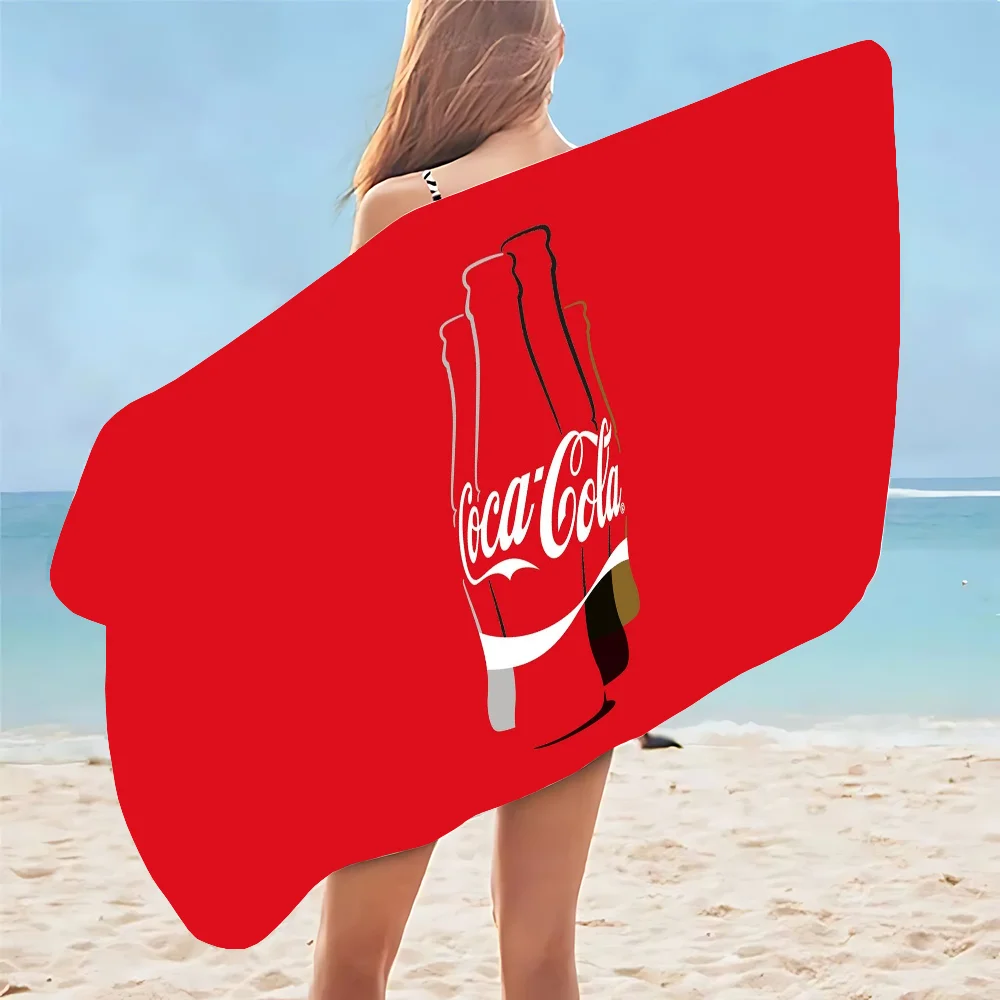 Coca-Cola Beach Towel Sauna Towels Bathroom Accessories Quick Drying Towels For Home Spa Personal Care Large Bath Gym Set Garden