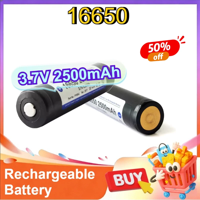 

16650 3.7V Rechargeable Li-ion Battery for SUREFIRE 6PX G2X Flashlight Replace CR123A 3V Battery