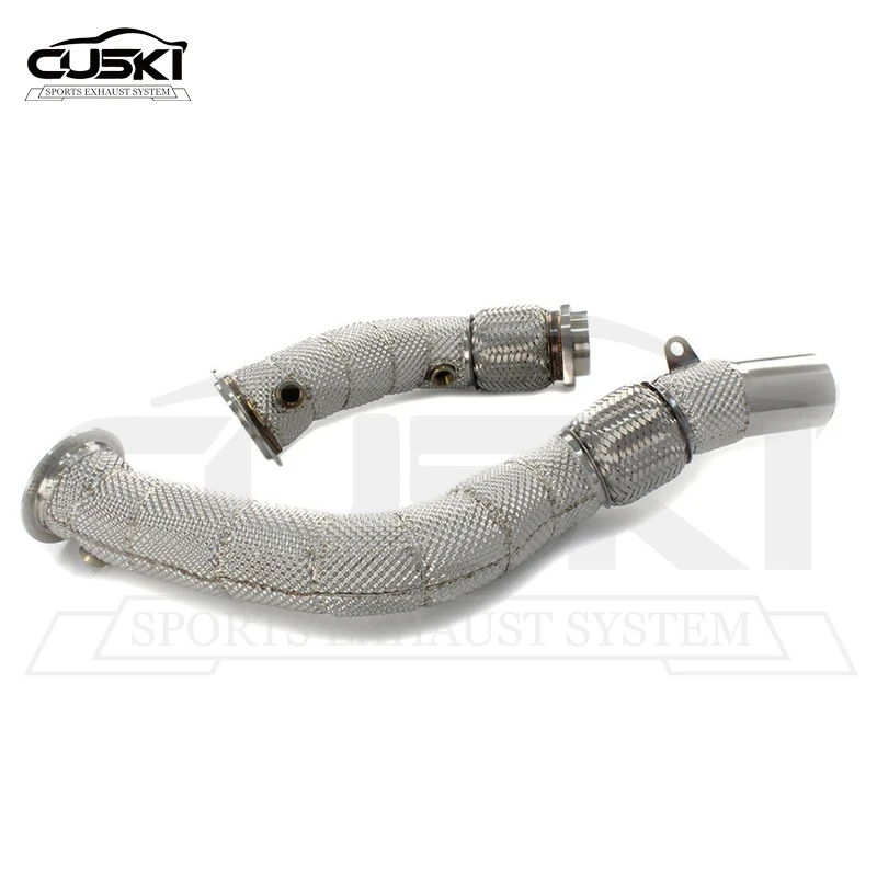 CUSKI Downpipe For BMW M2C 2018~2020 4.0T High Flow Through/With ternary With Cat performance Exhaust System