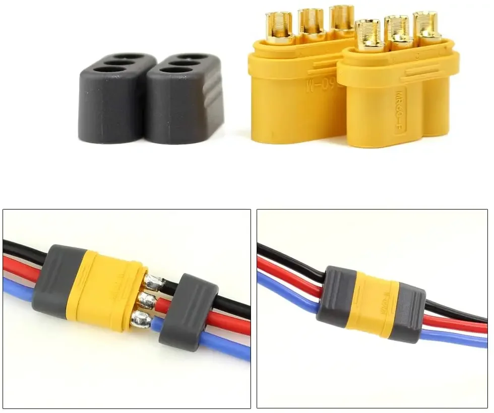 5Pair Amass MR60 Connector Plug Female Male Connector 3.5 Bullet Connector for RC Model  Motor ESC Connection