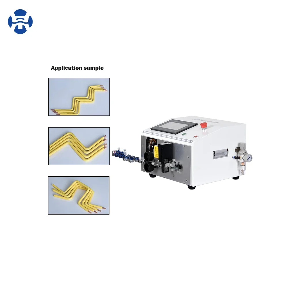 Computerized Cable Manufacturing Equipment Wire Cutting Peeling Bending And Wire Stripping Machine HS-508ZW-6