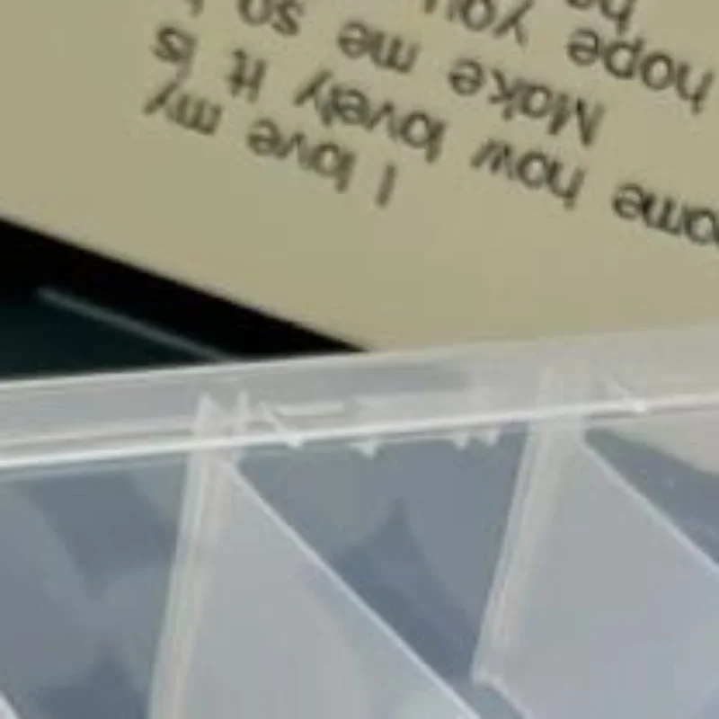 Clear Plastic Storage Box Portable Compartment Organizer Multipurpose Case For Stationery Hardware Small Parts Home Office Use
