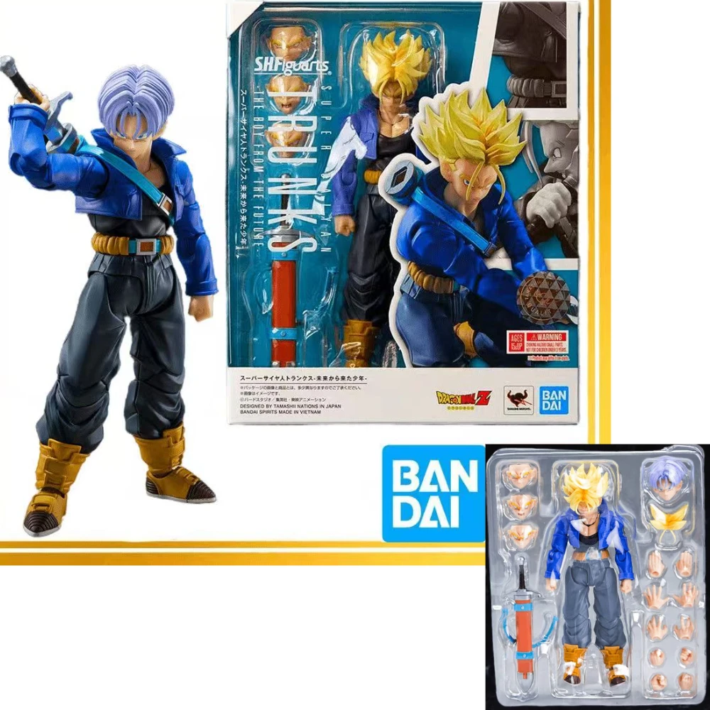 

Bandai Original Dragon Ball Z S.H.Figuarts Super Saiyan Trunks The Boy From The Future Аниме Фигурка Коробка Игрушки Модель В наличии