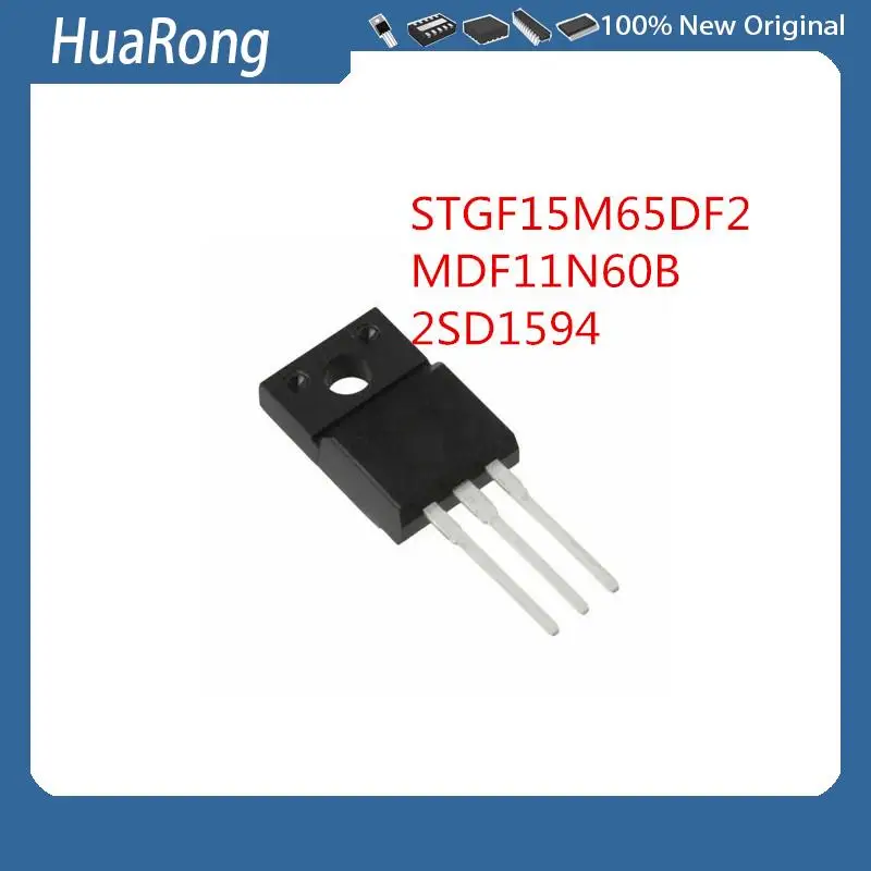 10PCS/LOT    STGF15M65DF2    G15M65DF2    MDF11N60B    2SD1594  D1594  100V 6A  TO-220F