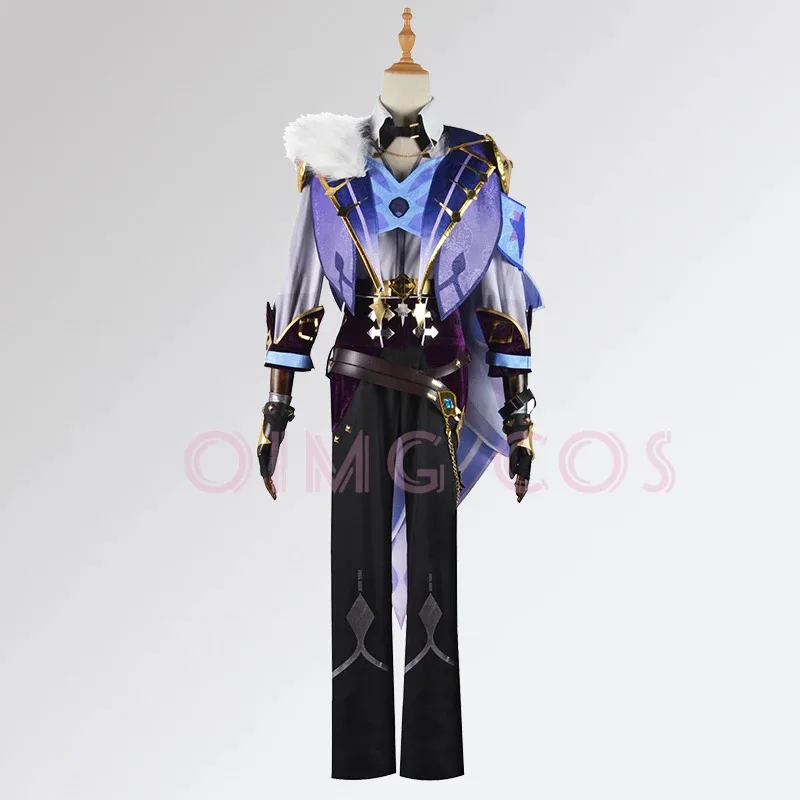 

Genshin Impact Kaeya Cosplay Costume Uniform Wig Anime Halloween High-quality Costumes for Men Game