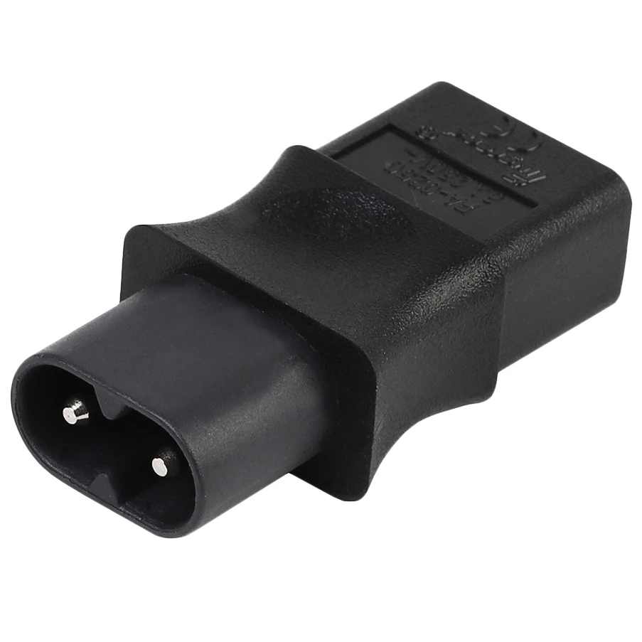 M16K2-Pin Iec 320 C8 Male To Iec 320 C9 Female Ac Adapter 6A/250V Eu Industrial Power Converter